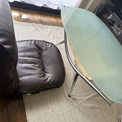 ガラステーブル&座椅子（どちらか１つだけでもOK）の画像