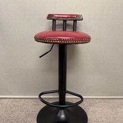 ビンテージ風カウンターチェア　昇降式　3脚セットの画像