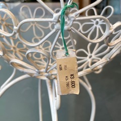 定価3,780円 アンティーク　オブジェ　フラワー　ホワイト　の画像