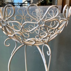 定価3,780円 アンティーク　オブジェ　フラワー　ホワイト　の画像