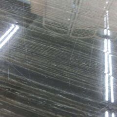 ダイニングセット  4人掛け 椅子4脚 幅160cm エナメル 鏡面 ブラック ダイニング 大きめ 椅子にキズ ブラック 木目調 札幌市 西野店の画像