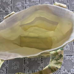 手作り　着物リメイク　トートバッグの画像