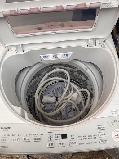シャープ 全自動洗濯機 7.0kg 2023年製 