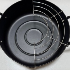 新品未使用  IH・ガス対応 鉄製両手天ぷら鍋 20cmの画像