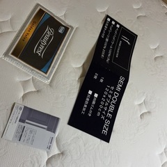 シモンズ製セミダブルベッド(マットレスつき)の画像