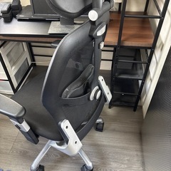 サンワサプライ オフィスチェア メッシュ シンクロロッキング ランバーサポート ヘッドレスト ハイバック アームレスト 腰痛対策の画像