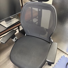 サンワサプライ オフィスチェア メッシュ シンクロロッキング ランバーサポート ヘッドレスト ハイバック アームレスト 腰痛対策の画像