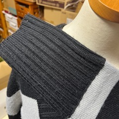 ボーダーVセーターFreeサイズの画像