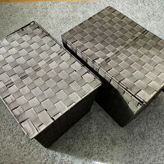 【無料／引き取りに来られる方限定】収納ケース×2個（一部ほつれあり）の画像