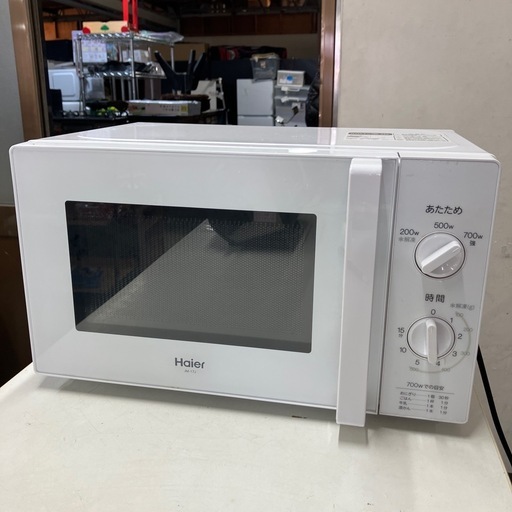 ロ2512-473 ハイアール電子レンジ　JM-17J-60 2022年製　通電確認済み　キズ汚れ有り