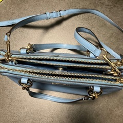 COACH クリスティーキャリーバッグ F36704 ライトブルー 希少カラーの画像