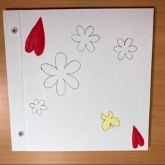 【メッセージブック ハンドメイドの表紙です。】
の画像