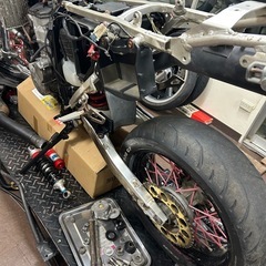 drz400sm レストア途中の画像