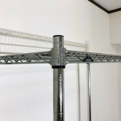 Luminous スチールラック3段 アジャスター付き脚部 全体耐荷重240kg メタルルミナスラック・ティアシェルフ・ワイヤーシェルフの画像