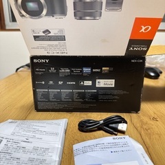 📷カメラ関連アイテム 番号36  SONY ソニー ミラーレス一眼 NEX-C3K 箱 説明書 ケーブルなどの画像