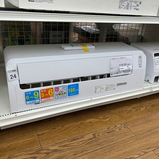 リユースのサカイ東金店 YAMADA エアコン 24年製 2.2kw TJ16759