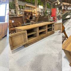 I19★Knot antiques ノットアンティークス★TVボード W160cm ヴィンテージ調 ローボード CRASH GATE の画像