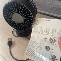 ミニ扇風機2個の画像