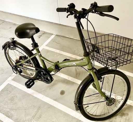 折りたたみ20インチ自転車 (もんきち) 葭川公園の折りたたみ自転車の