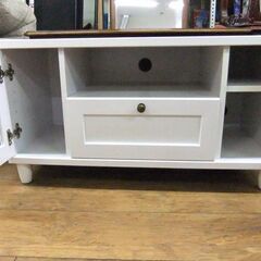 TV台 ホワイト 幅88×奥39.5×高46 TVボード コンパクト 小型 小さめ テレビ台 テレビボード 小さい 白 札幌市厚別区 厚別店の画像