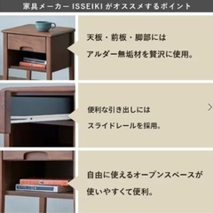 ISSEIKI ERIS SIDE TABLE 40 (AL-NBR)の画像