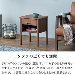 ISSEIKI ERIS SIDE TABLE 40 (AL-NBR)の画像