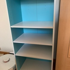 ニトリ　カラーボックス　ライトブルーの画像