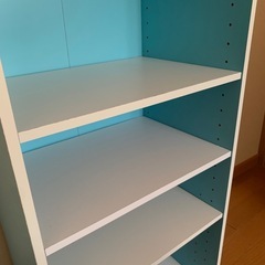 ニトリ　カラーボックス　ライトブルーの画像