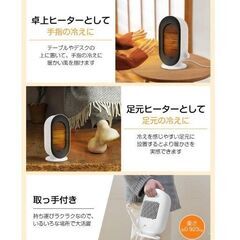 ミニセラミックヒーター S720S 最大600Wの画像