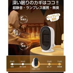 ミニセラミックヒーター S720S 最大600Wの画像