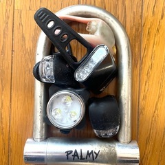 20インチ自転車/空気入れ/ライト各種/U字ロックの画像
