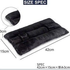 新品 シートベルトクッション　シートベルト枕　ブラック　の画像