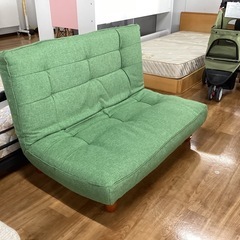 二人掛けリクライニングソファ【町田市再生家具】　252726の画像