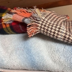 毛布 シーツ タオルケット 膝掛け  シーツ （こたつ布団） など 暖かいもの 1枚でも全部でも500円の画像