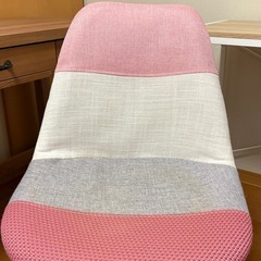 回転チェア　ピンクの画像