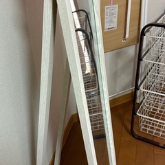 ミラー　全身鏡　ホワイトの画像