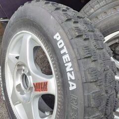 ホイールは着きません　外して返して　ポテンザ　ラリータイヤ　軽トラック軽バンにもの画像