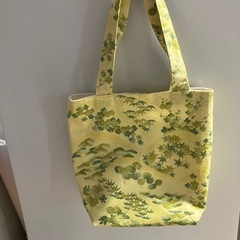 手作り　着物リメイク　トートバッグの画像