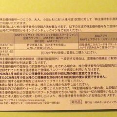 ANA 優待券6枚　2027年5月31日まで有効の画像