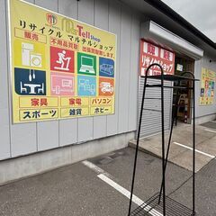 自立式コートラック A型ハンガーラック ラック ブラックの画像