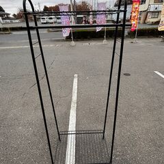 自立式コートラック A型ハンガーラック ラック ブラックの画像