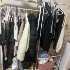 Two clothes racksの画像