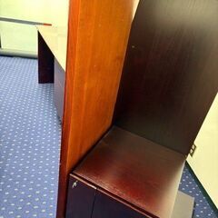 重厚感たっぷり家具セット 【事務用デスク／オフィスデスク】の画像