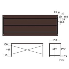 サンワダイレクト　PCデスクの画像