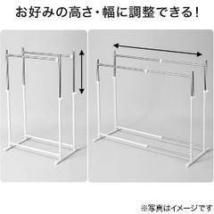 ハンガーラック　押入れの画像
