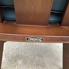 ナガノインテリア　回転式ダイニングチェア　　アンティーク椅子　高級チェアの画像