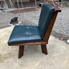 ナガノインテリア　回転式ダイニングチェア　　アンティーク椅子　高級チェアの画像