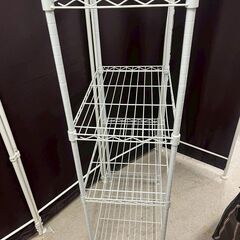 ☆直接引き取り歓迎☆ 4段 メタルラック 収納棚 ホワイトの画像