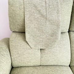 【横浜引取限定】電動ソファ　NITORI（ニトリ） 電動リクライニングソファ 2人掛け／グリーン の画像