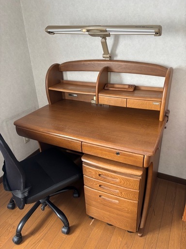 学習机 光製作所ヒカリサンデスク (ぽん太) 茅野のテーブル《学習机